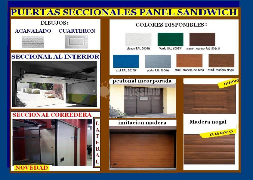 Oferta puertas seccionales desde 700 € 