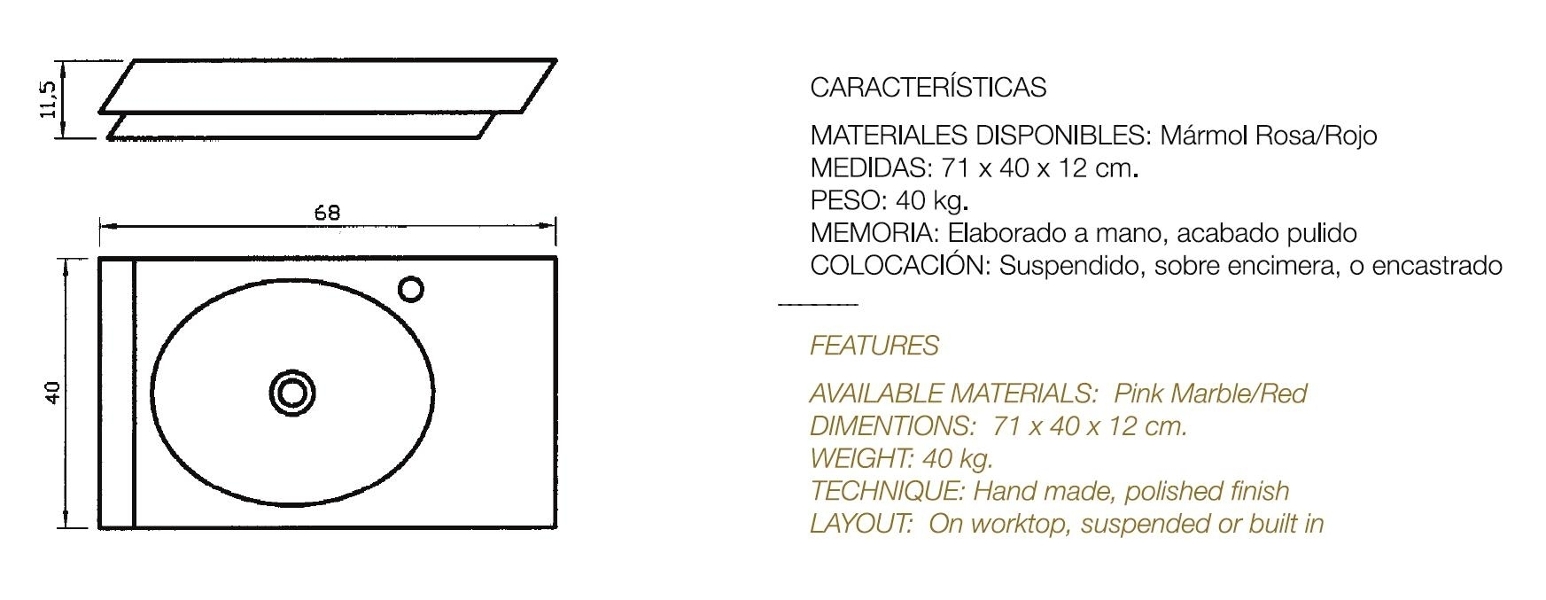 Oferta Lavabo Brisa 185 € (antes 395 €)
