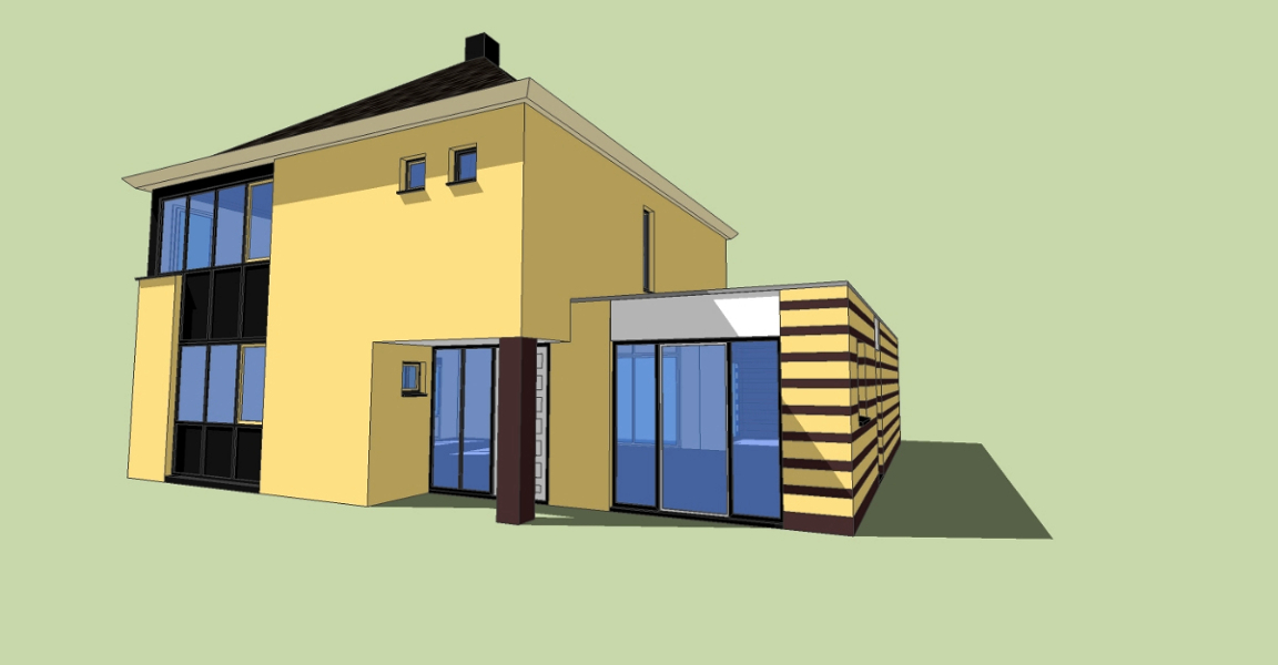 3D de vivienda existente