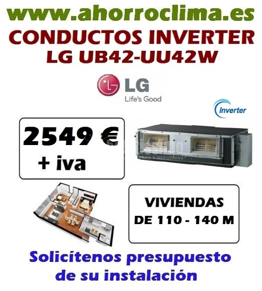 Oferta Conductos Inverter Lg Ub42-uu42w 2549 € + IVA