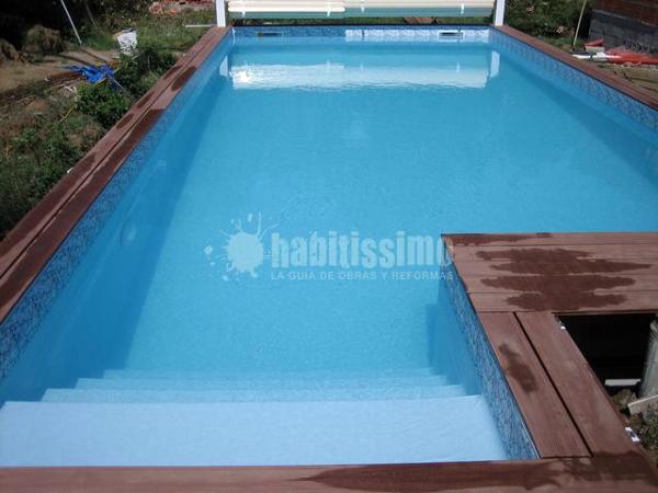 Oferta piscina de obra y liner por 7000 €