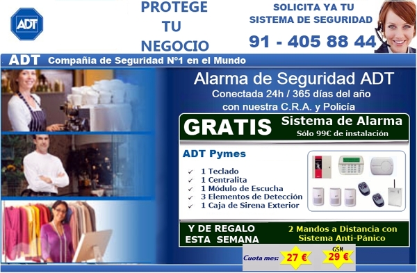 ALARMA NEGOCIOS Y PYMES ADT