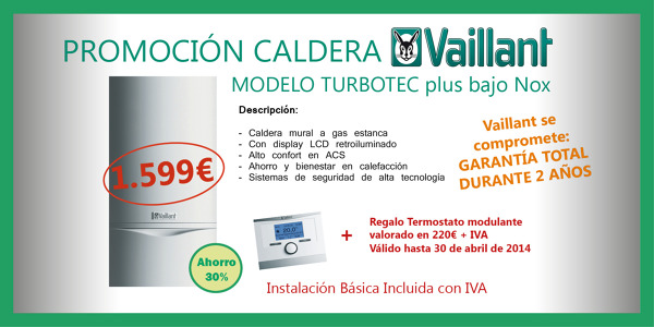 Banner Oferta Caldera VAILLANT
