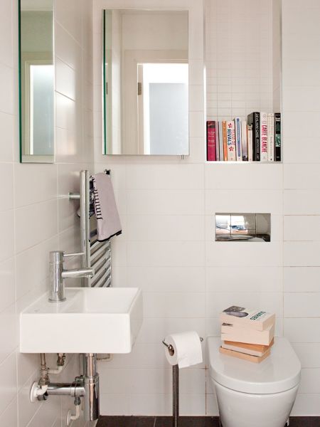 baño con hornacina