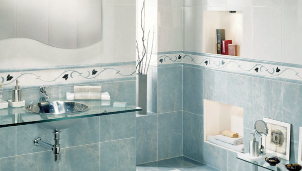 Baño tonos azules 