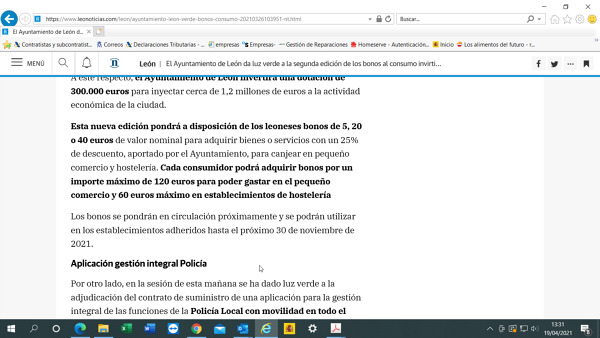 BONOS CONSUMO
