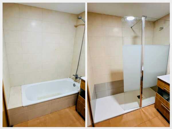 Cambio bañera por plato ducha