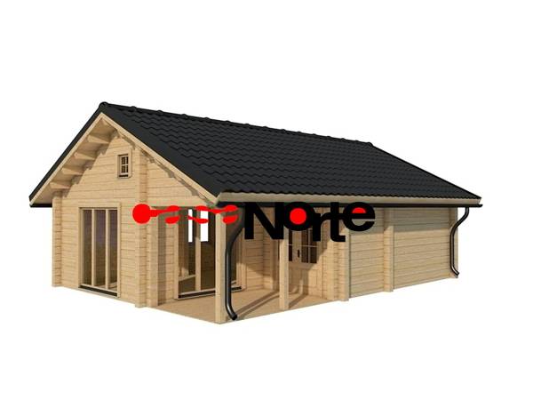 Casa de Madera Laminada 66m2 vista