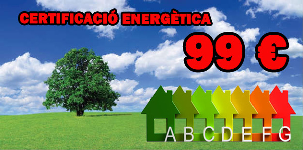 Cetificació energètica per 99 €