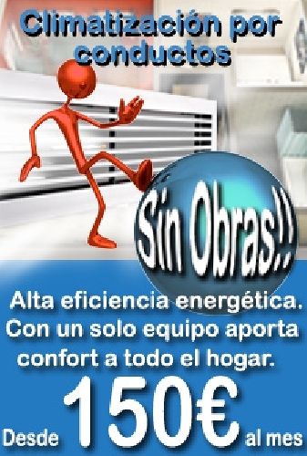 Climatitzación por conductos sin Obras