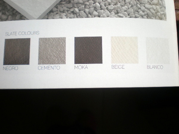 COLORES DE PLATO DE DUCHA "SLATE"