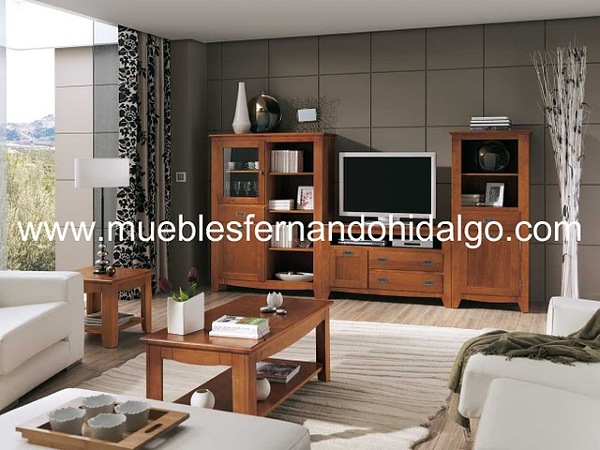 Composición salón estar ocean pino macizo.