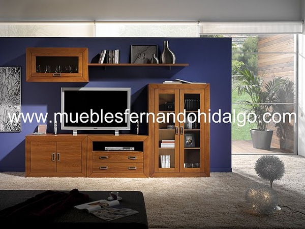 Composición salón estar tikas pino macizo.