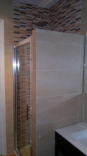 conjunto mampara obra + paso cristal