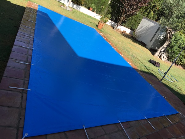 Cubierta protección piscina