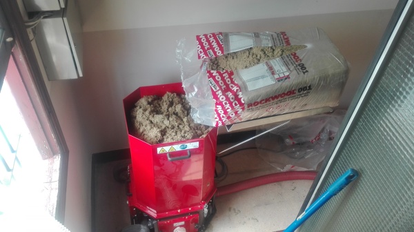 Detalle lana mineral Rockwool 2