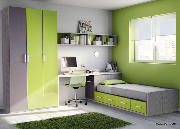 dormitorio kids up verde