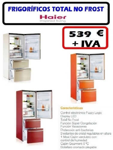 frigorífico combi total no frost clase a haier