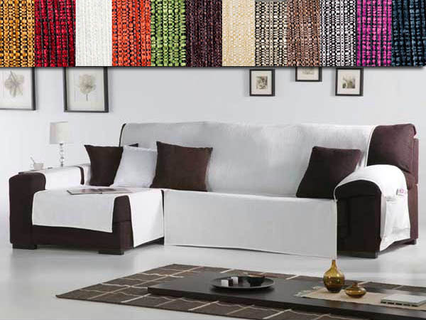Fundas sofa chaiselongue blanco