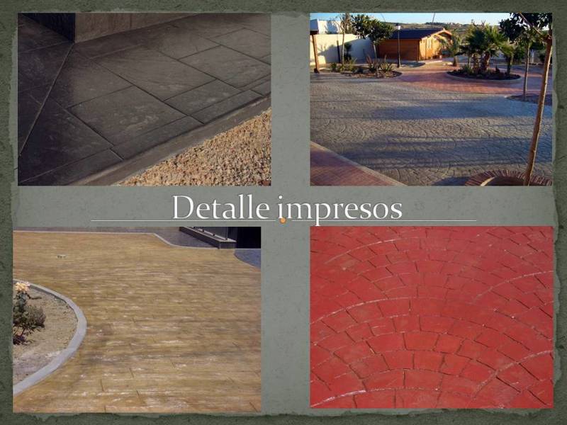 Hormigón impreso