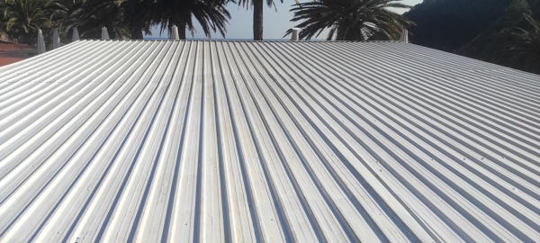 Impermeabilización dé cubierta chapa