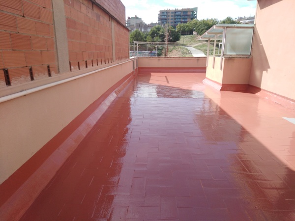 Impermeabilización de cubierta transitable