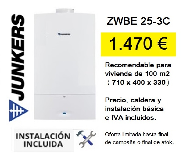 INSTALACION CALDERA JUNKERS ZWBE 25-3C