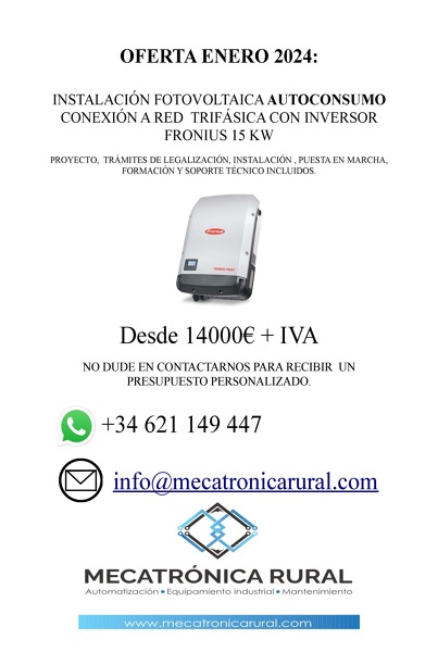 INSTALACIÓN FOTOVOLTAICA AUTOCONSUMO