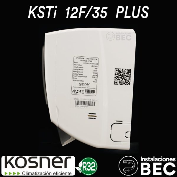 KOSNER KSTI 12F-35 - R32 - Aire Acondicionado Instalaciones BEC 07 - unidad interior