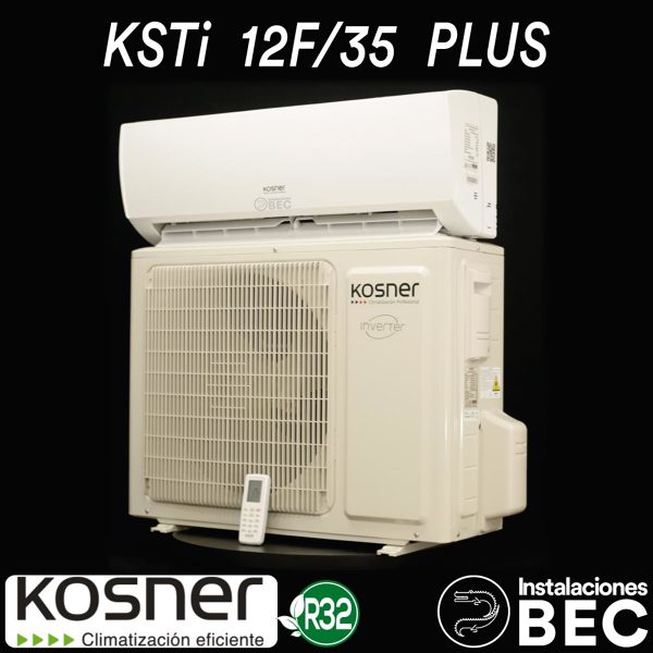 KOSNER KSTI 12F-35 - R32 - Aire Acondicionado Instalaciones BEC 20 - conjunto aire acondicionado