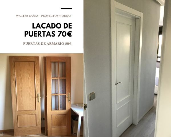 Lacado de puertas.