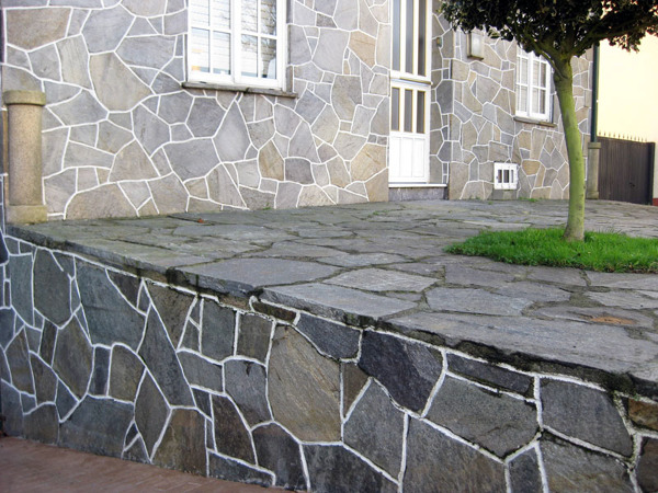 LAJA GRIS CON JUNTA BLANCA