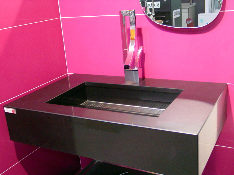 LAVABO DE SILESTONE NEGRO 
