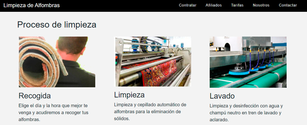 Limpieza  de alfombras.
