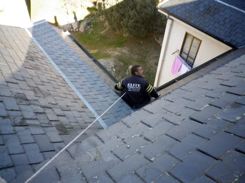 limpieza de  canalones