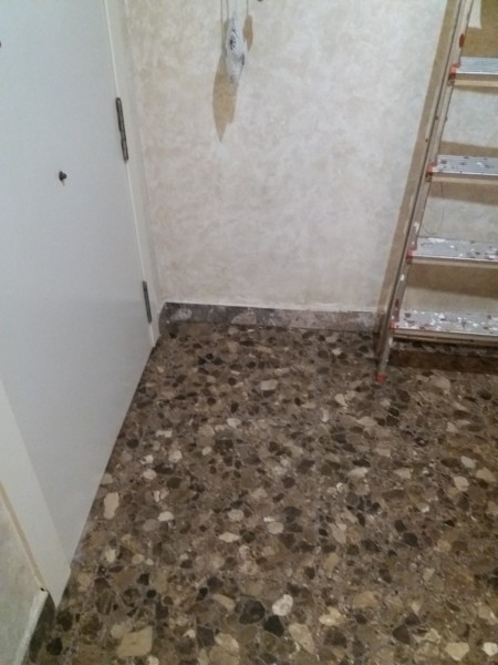 Limpieza de paredes antes