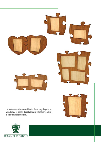 Los portarretratos en forma de puzzles