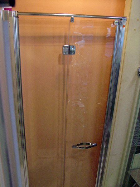 MAMPARA DE CRISTAL PLEGABLE