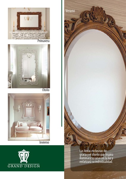 Marcos para los cuadros y espejos de madera natural 