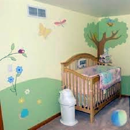 mural en habitación infantil