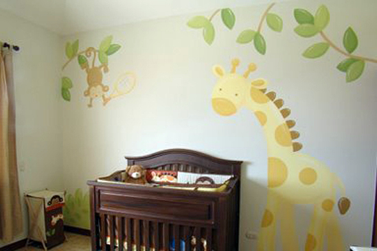 mural en habitación infantil
