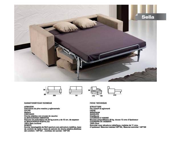 SOFÁ CAMA SISTEMA ITALIANO