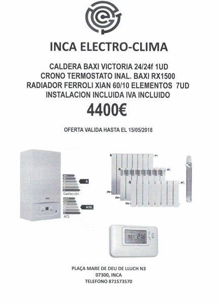 OFERTA CALEFACCION