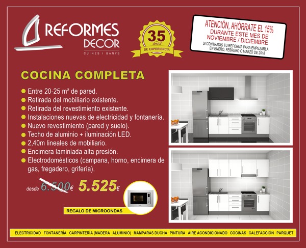 OFERTA! REFORMA TU COCINA