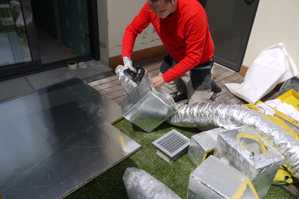 ontra humedad de condensación con ventilación insuflada positiva