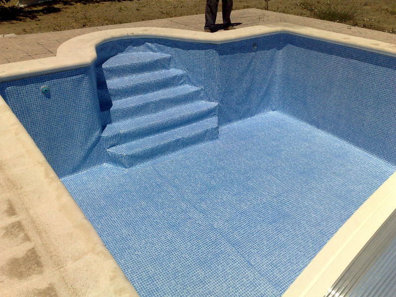 Piscina con PVC