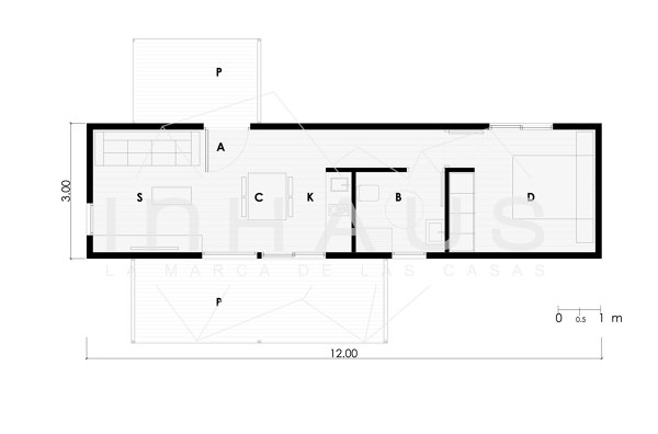 Plano de la casa en oferta