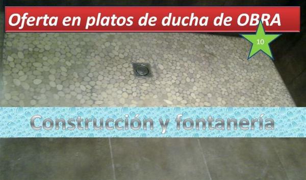 Plato de ducha de obra