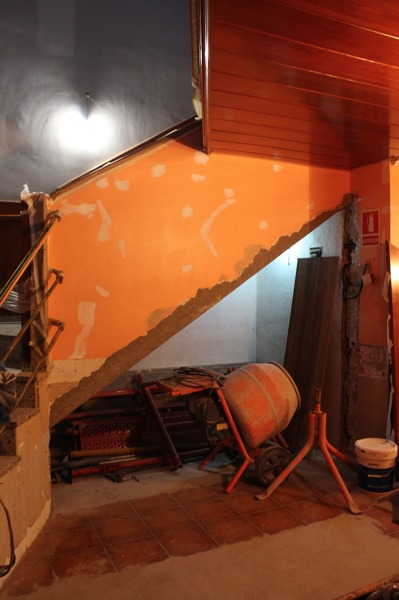 Primera fase de construcción de celler