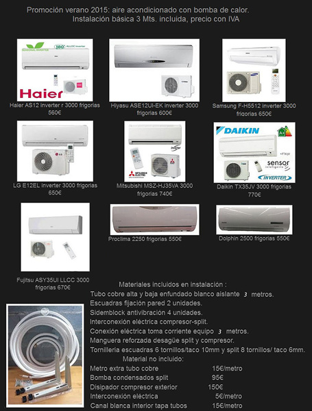 Promoción aire acondicionado 2015